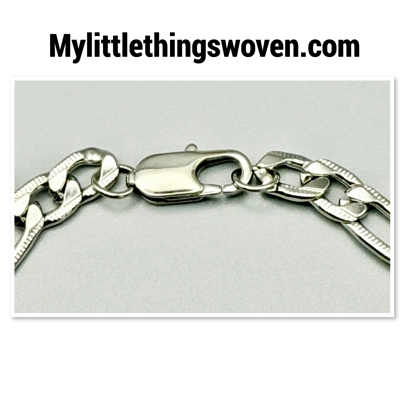 Men's Stainless Steel Titanium Bracelet Cuban Link Chain Wristband Bangle Silver 18K Gold Filled