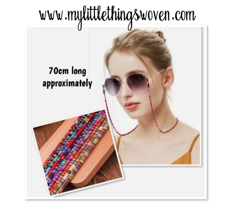 Ethnic Patterned Lanyards for Glasses, Keys, Sunglasses, In a Choice of Colours