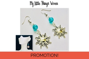 Silver Plated Turquoise Bead..