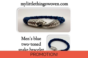 Men's Blue Two-Toned Ku..
