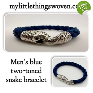 Men's Blue Two-Toned Kumihim..