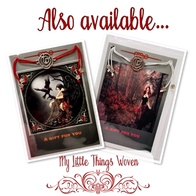 Friendship Bracelet And Greeting Card Blank Inside HEART Friendship Bracelet And Greeting Card Blank Inside HEART