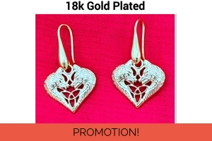 Gold Celtic pair of spirit w..