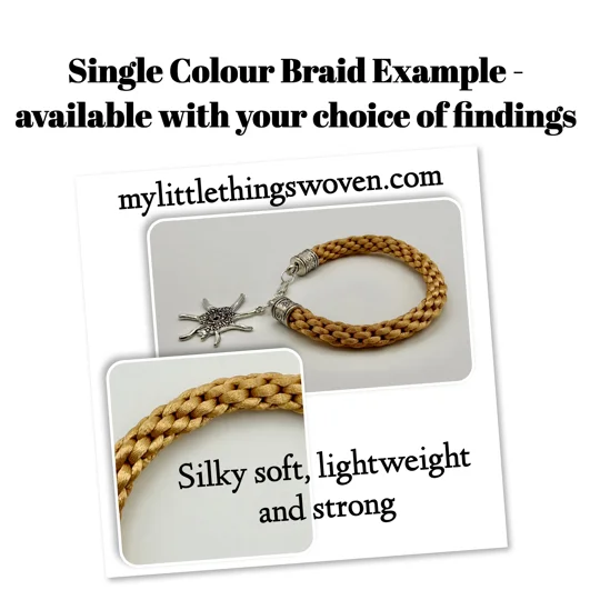 Made to order Kumihimo Bracelets, Any Size, Silver/Gold, Gift Wrapped.