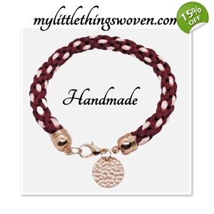 Red Kumihimo Braided Bracele..