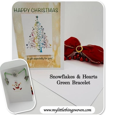 Christmas Card And Jewellery Gift, Friendship Gifts, Bracelets, Handmade