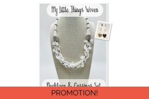 White Silk &  Pearl Heart Br..