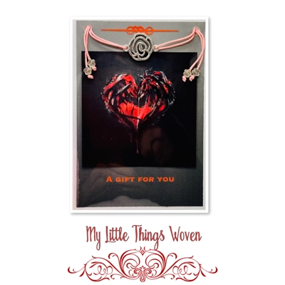 Friendship Bracelet And Greeting Card Blank Inside HEART Friendship Bracelet And Greeting Card Blank Inside HEART