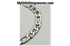 Men's Stainless Titanium Steel Bracelet Cuban Link Chain Wristband Bangle Silver 18K Gold Filled