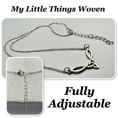 Silver Celtic Trinity Knot Pendant/Necklace - 18/20-inch Adjustable Silver Celtic Trinity Knot Pendant/Necklace - 18/20-inch Adjustable