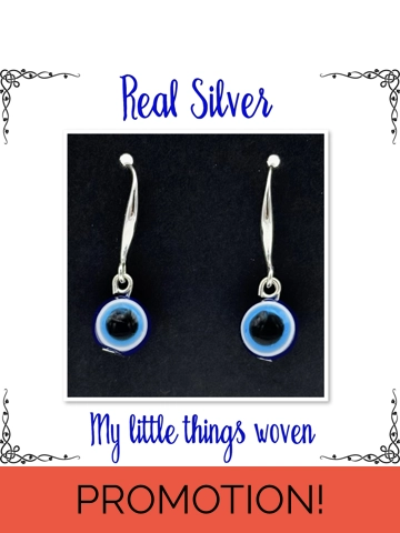 Real Silver Evil Eye Da..