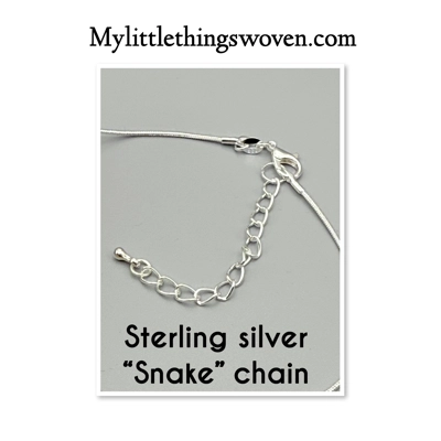 Sterling Silver Daisy Pendant and Necklace, Adjustable