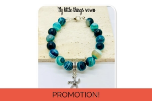 Blue natural stone striped a..