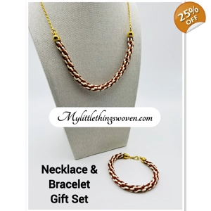 Gold Two-Toned Brown And Cre..