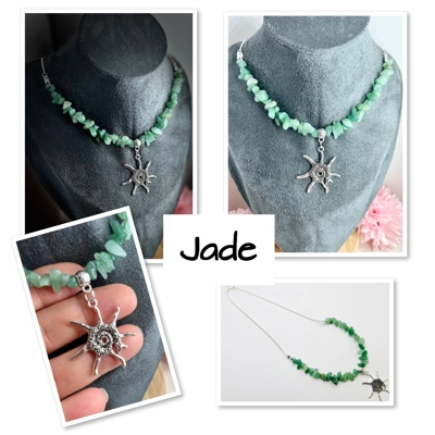 Assorted Gemstones Chipped Quartz Necklaces & Choice of Pendants, Silver,new Assorted Gemstones Chipped Quartz Necklaces & Choice of Pendants, Silver,new