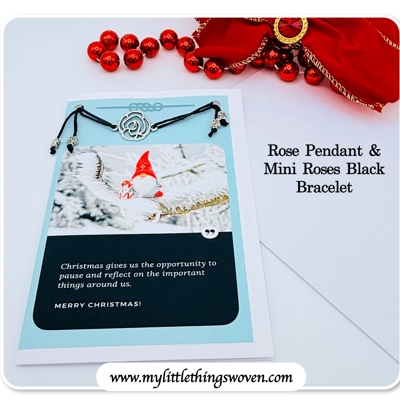 Christmas Card And Jewellery Gift, Friendship Gifts, Bracelets, Handmade