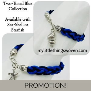 Blue Two-toned Braided Brace..