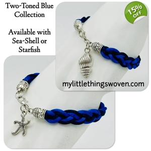 Blue Two-toned Braided Brace..