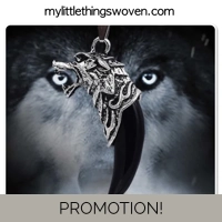 Men's Silver Wolf Tooth Pendant/Neckla..