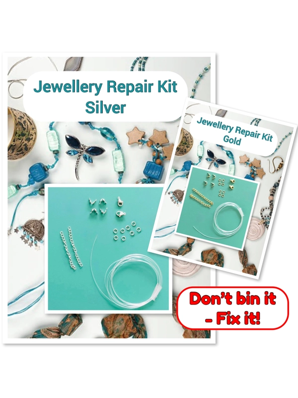 Necklaces and Bracelets Jewellery Repair Kit, Silver or Gold