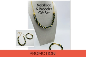 Blue And Gold Spiral Pattern..