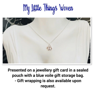 Sterling Silver Number 18 Necklace Eighteenth Birthday Present Gift Jewellery