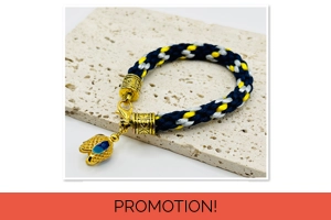 Blue Multicoloured Braided C..