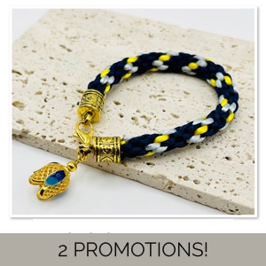 Blue Multicoloured Braided C..