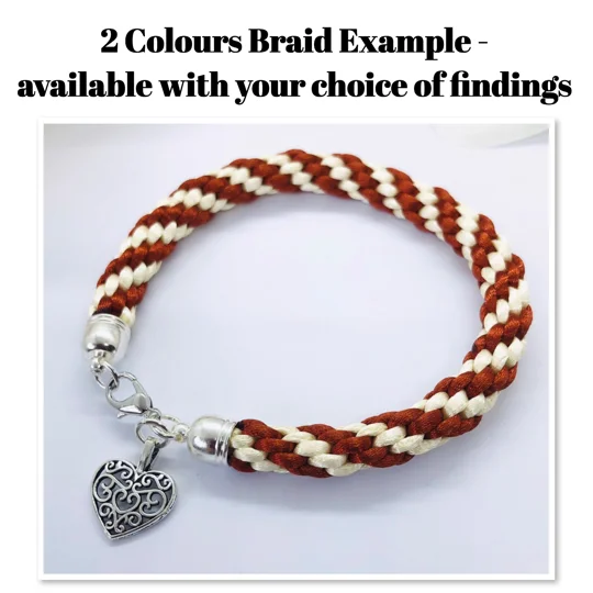 Made to order Kumihimo Bracelets, Any Size, Silver/Gold, Gift Wrapped.