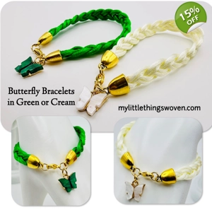 Butterfly Pendant/Charm Brac..