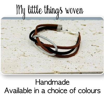 Real Leather Bracelets, Silver Plated, Choice of Colours, Handmade Real Leather Bracelets, Silver Plated, Choice of Colours, Handmade