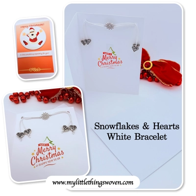 Christmas Card And Jewellery Gift, Friendship Gifts, Bracelets, Handmade