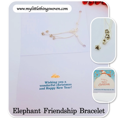 Christmas Card And Jewellery Gift, Friendship Gifts, Bracelets, Handmade
