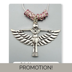 Winged Isis Goddess Amulet P..