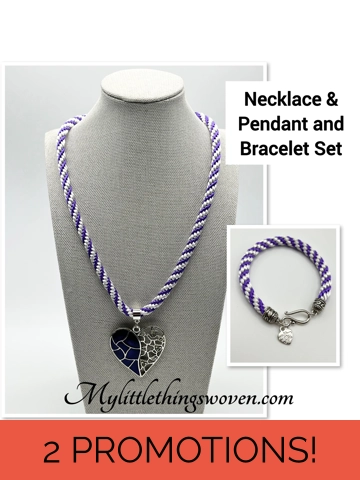 Purple Heart Pendant & ..