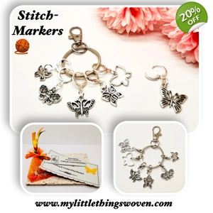 Set of 6 Butterfly Stitch Ma..