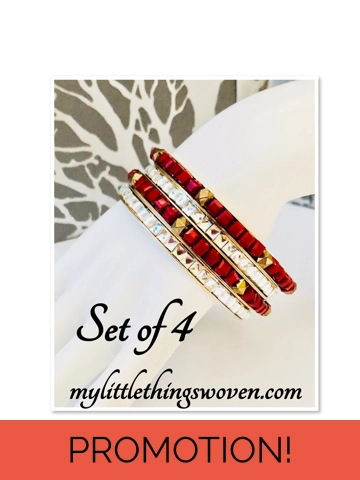 Red Sparkly Bracelet Ba..