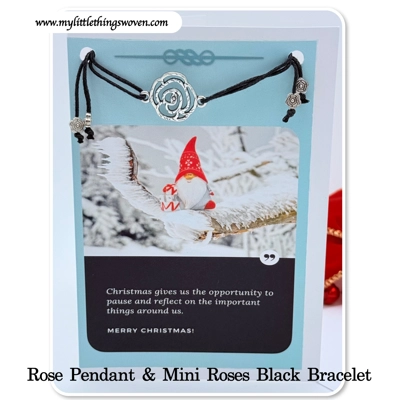 Christmas Card And Jewellery Gift, Friendship Gifts, Bracelets, Handmade