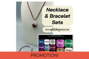 Necklace & Bracelet Set Silv..