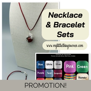 Necklace & Bracelet Set Silv..