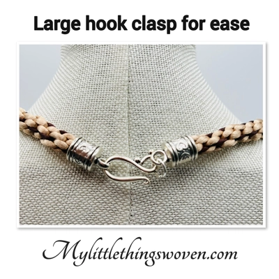 Beige and Brown Necklace + Leaf Pendant & Bracelet + Feather Charm Set