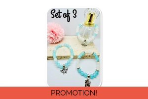 Butterfly Beaded Agate Brace..