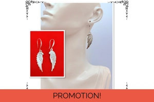 Silver Angel Wings Dangle Dr..