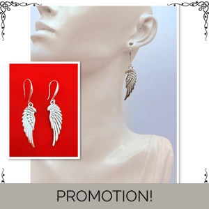 Silver Angel Wings Dangle Dr..