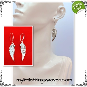 Silver Angel Wings Dangle Dr..