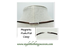 Ammonite Fossil Stone Pendant and Necklace, 18" long Brown Cord