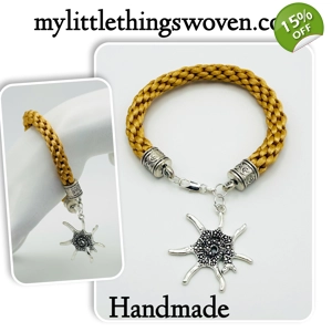 Honey Beige Kumihimo Braided..