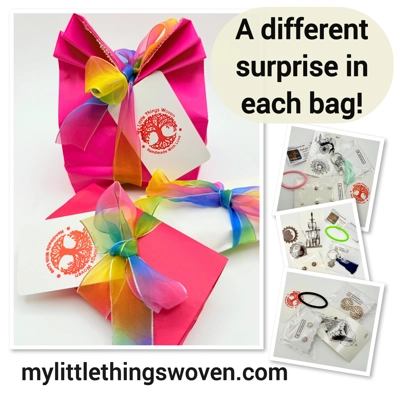 Mystery Jewellery Gift Bag, Girl Party favours treat reward bags, pre filled party bags
