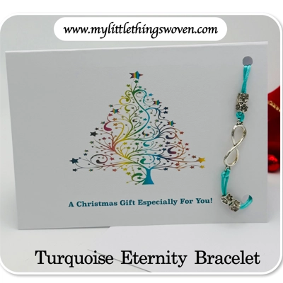 Christmas Card And Jewellery Gift, Friendship Gifts, Bracelets, Handmade