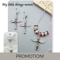 Silver & Red Mayan Totem Pole Jeweller..